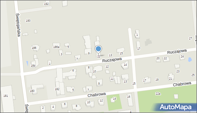Wyszków, Ruczajowa, 11, mapa Wyszków