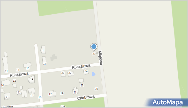 Wyszków, Ruczajowa, 27, mapa Wyszków