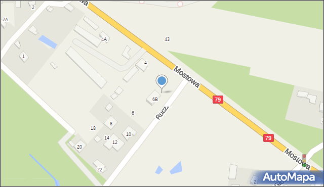 Żabieniec, Ruczajowa, 2, mapa Żabieniec