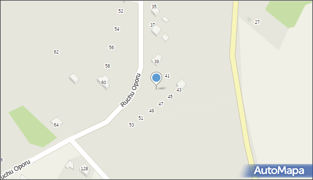 Zakliczyn, Ruchu Oporu, 51d, mapa Zakliczyn