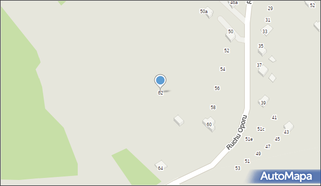 Zakliczyn, Ruchu Oporu, 62, mapa Zakliczyn