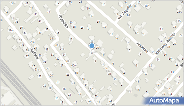 Zawiercie, Rudnicka, 11, mapa Zawiercie