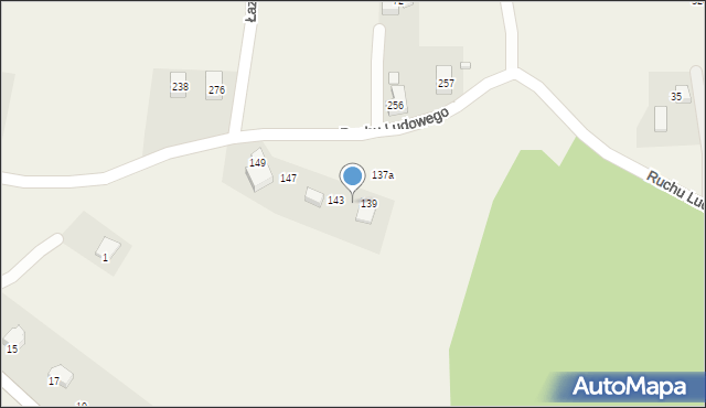 Żeleźnikowa Wielka, Ruchu Ludowego, 141, mapa Żeleźnikowa Wielka