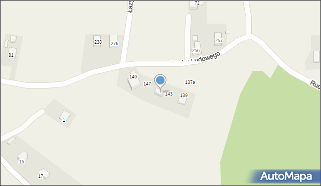 Żeleźnikowa Wielka, Ruchu Ludowego, 145, mapa Żeleźnikowa Wielka