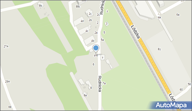 Zgierz, Rudnicka, 4-6, mapa Zgierz