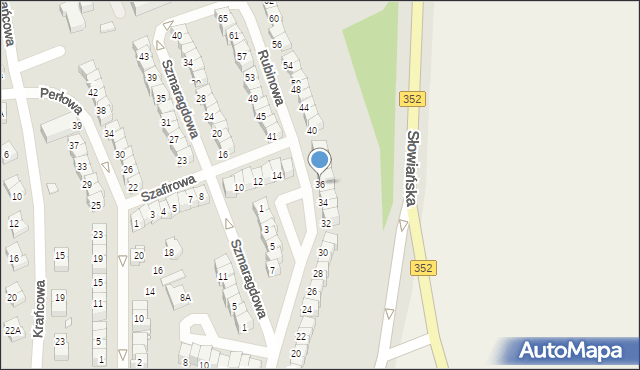 Zgorzelec, Rubinowa, 36, mapa Zgorzelec