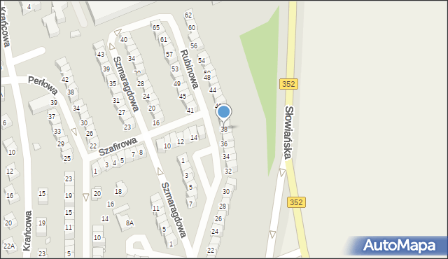 Zgorzelec, Rubinowa, 38, mapa Zgorzelec