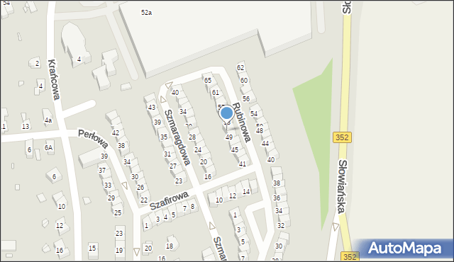 Zgorzelec, Rubinowa, 51, mapa Zgorzelec