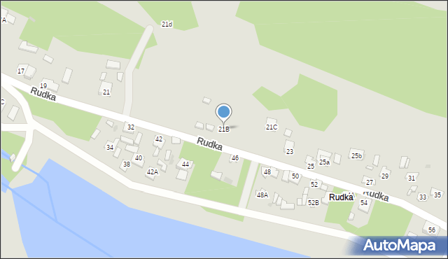 Zwierzyniec, Rudka, 21B, mapa Zwierzyniec