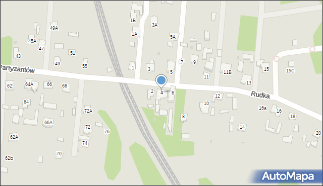 Zwierzyniec, Rudka, 4, mapa Zwierzyniec