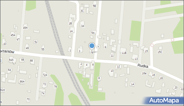 Zwierzyniec, Rudka, 5, mapa Zwierzyniec
