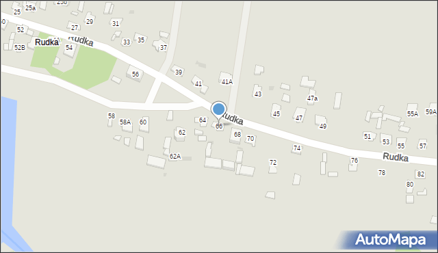 Zwierzyniec, Rudka, 66, mapa Zwierzyniec