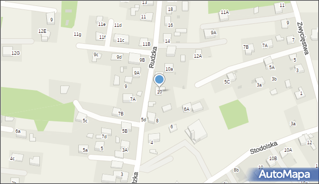Zwonowice, Rudzka, 10, mapa Zwonowice