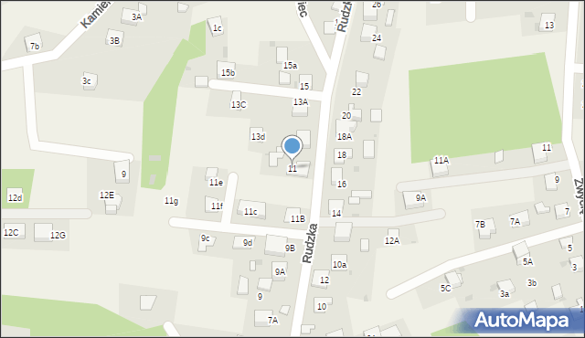 Zwonowice, Rudzka, 11, mapa Zwonowice