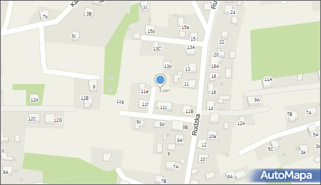Zwonowice, Rudzka, 11d, mapa Zwonowice