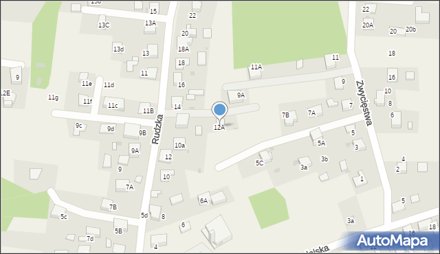 Zwonowice, Rudzka, 12B, mapa Zwonowice