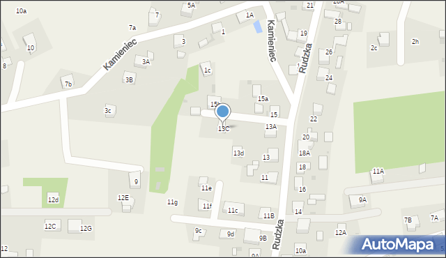 Zwonowice, Rudzka, 13C, mapa Zwonowice