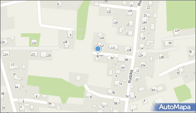 Zwonowice, Rudzka, 9c, mapa Zwonowice