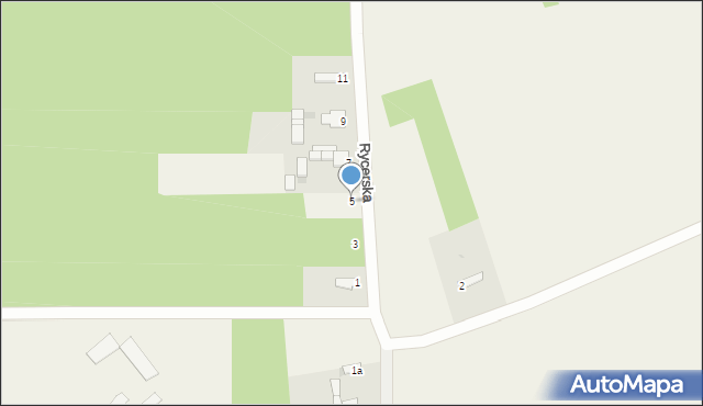 Adamów, Rycerska, 5, mapa Adamów