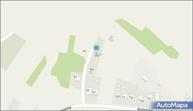 Adamowice, Rybnicka, 65b, mapa Adamowice