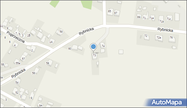 Adamowice, Rybnicka, 74A, mapa Adamowice