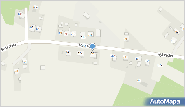 Adamowice, Rybnicka, 76, mapa Adamowice