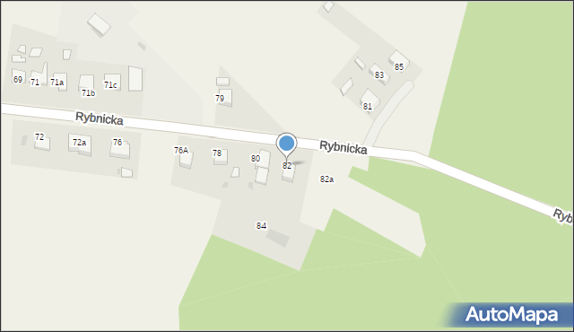 Adamowice, Rybnicka, 82, mapa Adamowice