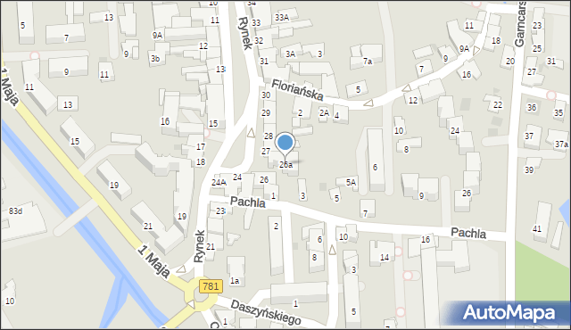 Andrychów, Rynek, 26a, mapa Andrychów
