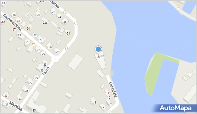 Augustów, Rybacka, 30, mapa Augustów