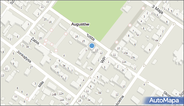 Augustów, Rynek Zygmunta Augusta, 13a, mapa Augustów
