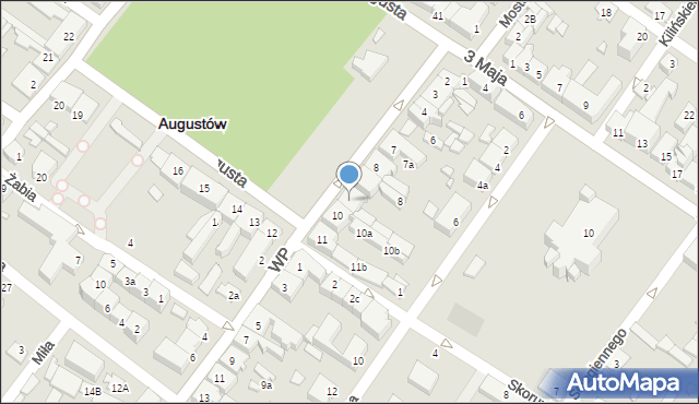 Augustów, Rynek Zygmunta Augusta, 9, mapa Augustów