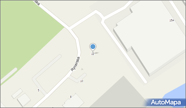 Bąkowo, Rycerska, 12, mapa Bąkowo