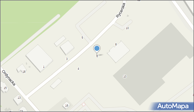 Bąkowo, Rycerska, 6, mapa Bąkowo