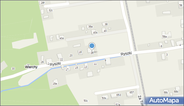 Barcice, Ryszki Ludwika, 16, mapa Barcice