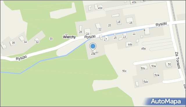 Barcice, Ryszki Ludwika, 19a, mapa Barcice