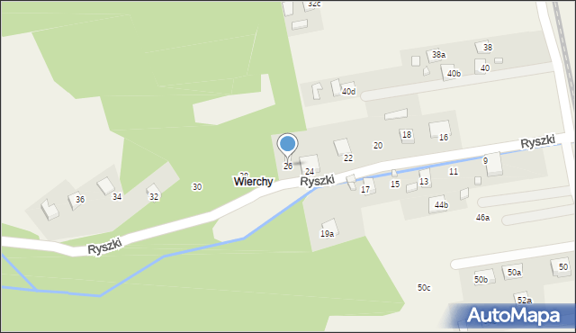 Barcice, Ryszki Ludwika, 26, mapa Barcice