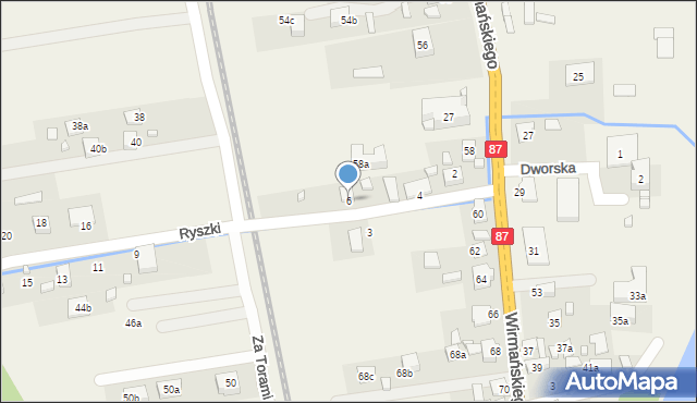 Barcice, Ryszki Ludwika, 6, mapa Barcice