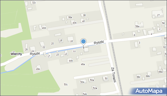 Barcice, Ryszki Ludwika, 9, mapa Barcice