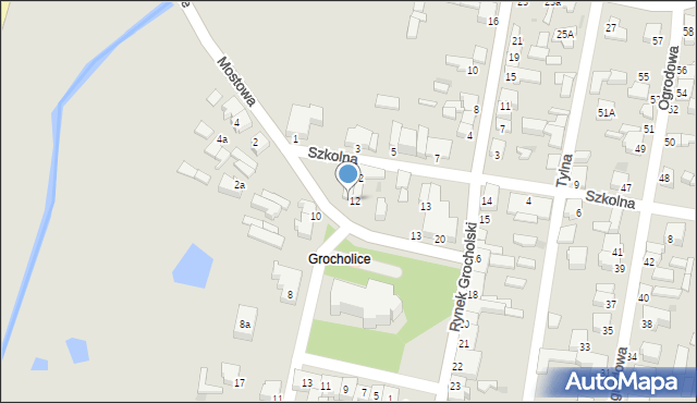 Bełchatów, Rynek Grocholski, 12a, mapa Bełchatów