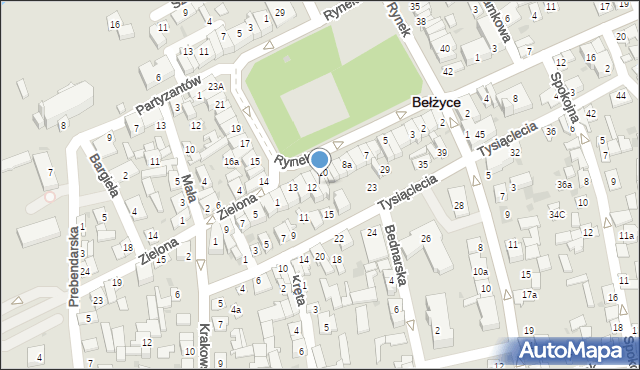 Bełżyce, Rynek, 11a, mapa Bełżyce