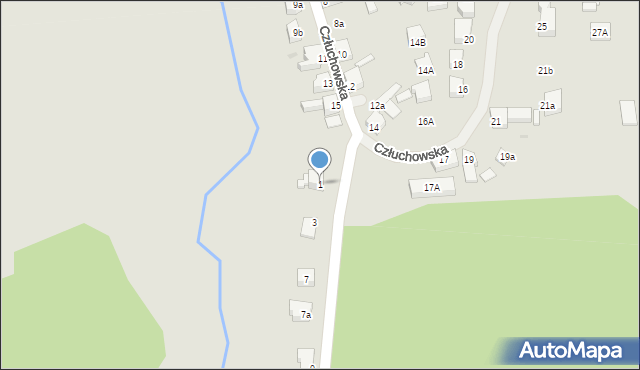 Biały Bór, Rybacka, 1, mapa Biały Bór