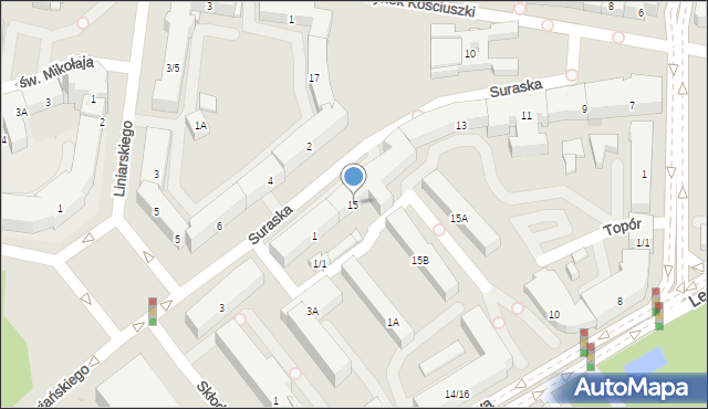 Białystok, Rynek Kościuszki Tadeusza, gen., 15, mapa Białegostoku