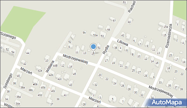 Bielsko-Biała, Rydla Lucjana, 49, mapa Bielsko-Białej