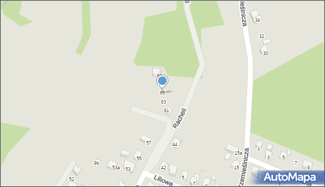 Bielsko-Biała, Rydla Lucjana, 65, mapa Bielsko-Białej