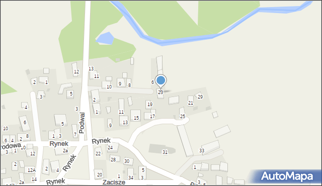 Biskupice, Rynek, 23, mapa Biskupice