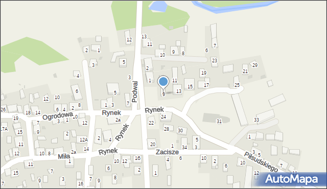 Biskupice, Rynek, 9, mapa Biskupice