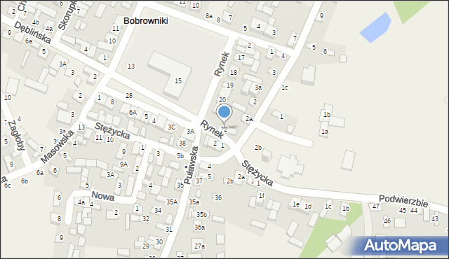 Bobrowniki, Rynek, 22, mapa Bobrowniki