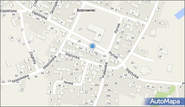 Bobrowniki, Rynek, 3D, mapa Bobrowniki