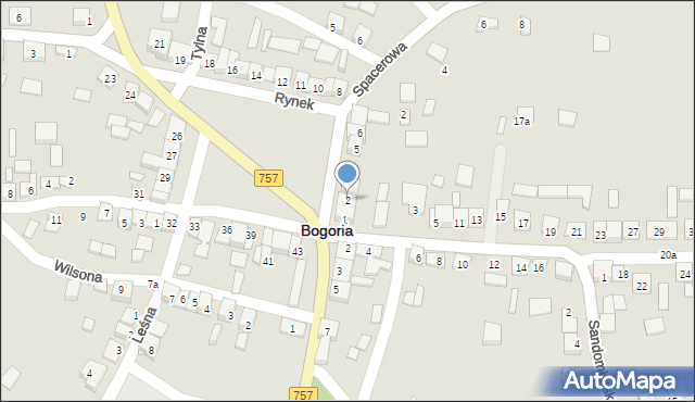 Bogoria, Rynek, 2, mapa Bogoria