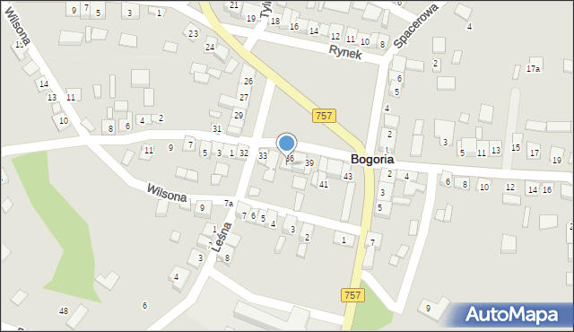 Bogoria, Rynek, 37, mapa Bogoria